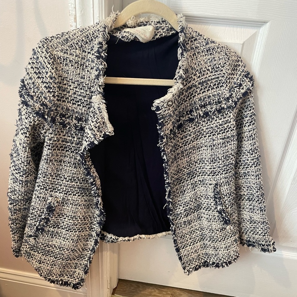Zara Tweed Girls Jacket, size 12-13 y/o